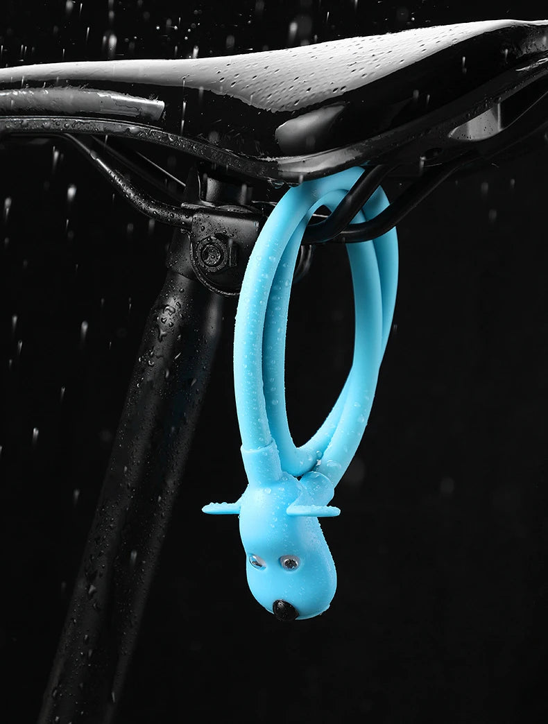 Bike Lock Creative Puppy Children's Bike Anti-theft Cute Cartoon Ring Portable Key Lock Cycling Gear Road Bike Riding Equipment