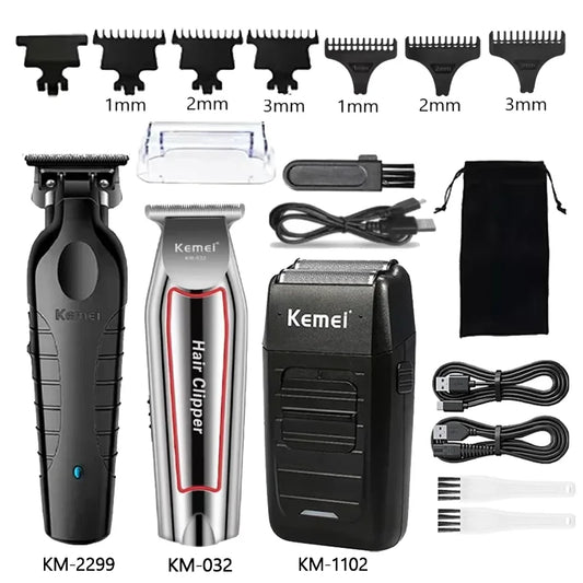 Kemei Electric Hair Clipper KM-2299 KM-032 KM-1102 Men's Electric Hair Trimmer Machine Professional Hair Cutting Machine for Men