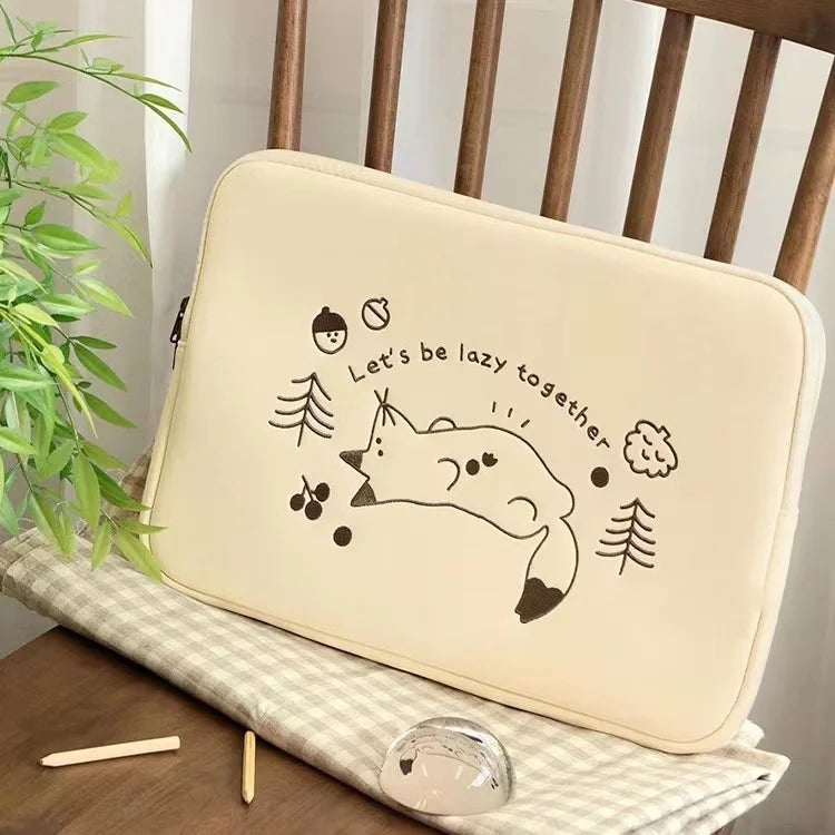 Cute Laptop Sleeves Carring Case 13 13.6 15 15.6 Inch Computer Bags for Macbook airM1 13.3 PRO14 15 Inch ASUS HP Liner Sleeve
