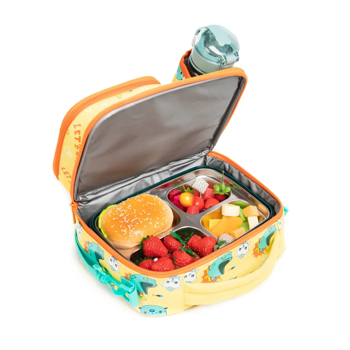 1 Pcs Yellow New The Octonauts Cartoon Cute Print Insulated Crossbody Children's Tote Lunch Bag Brave To Explore The Ocean