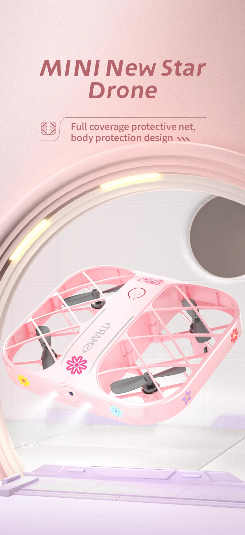 Mini Drone With 4k Professional Camera Air Hover 360° Roll Wide-Angle Camera Portable Long Life Remote Control Helicopter Toy