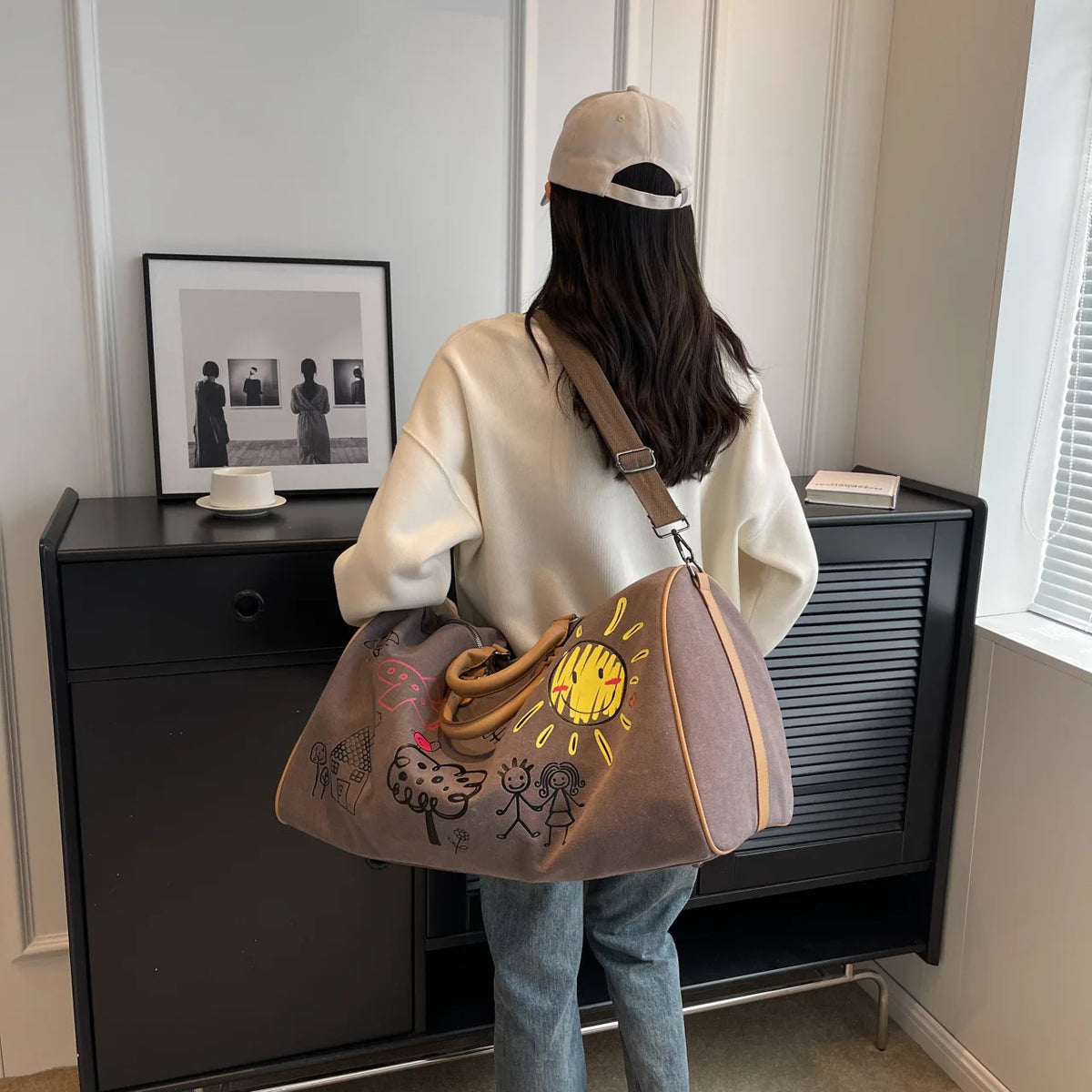 Large Capacity Travel Bag Fitness Handbag Crossbody Bag for Women Duffle Bag Carry on Luggage Bolso Marca Lujo Сумка Женская Sac
