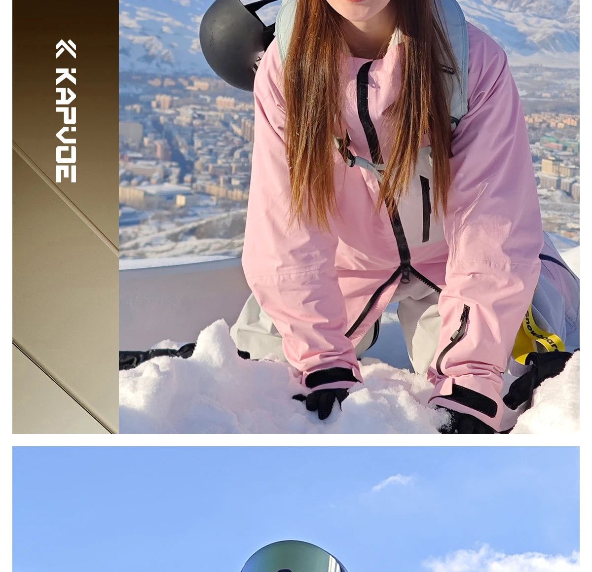 Kapvoe 2026 Skiing Eyewear Flip Ski Goggles Photochromic Snow Goggles Men Snowboard Mask Protection Glasses Snowmobile Winter