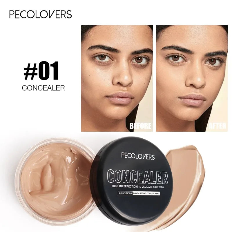 Multi-color Concealer, Dark Circles Covering, Facial Blemishes, Waterproof and Sweat-proof, Long-lasting Natural Concealer