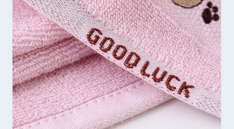 Baby Towels Cotton Bath Towel  Handkerchief Face Washcloth Cute Cartoon Bear Hand Wipe Soft Children Towels Kids Newborn Bathing