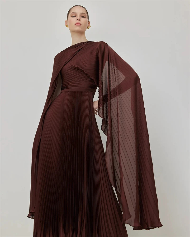 Sumnus Vintage Casual Party Dresses Long Sleeves Ankle length Evening Dress Occasion Gowns Special Event Outfit Lady Customized