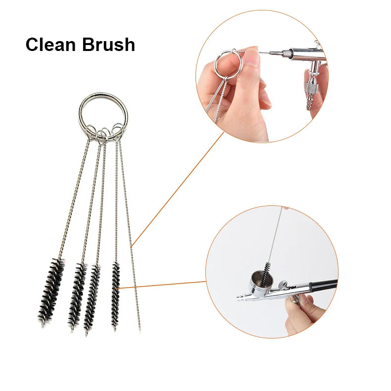 High Quality Cordless Mini Airbrush With Compressor Trigger Gun Cleaning Kit Foundation Makeup Oxygen Infusion Apparatus