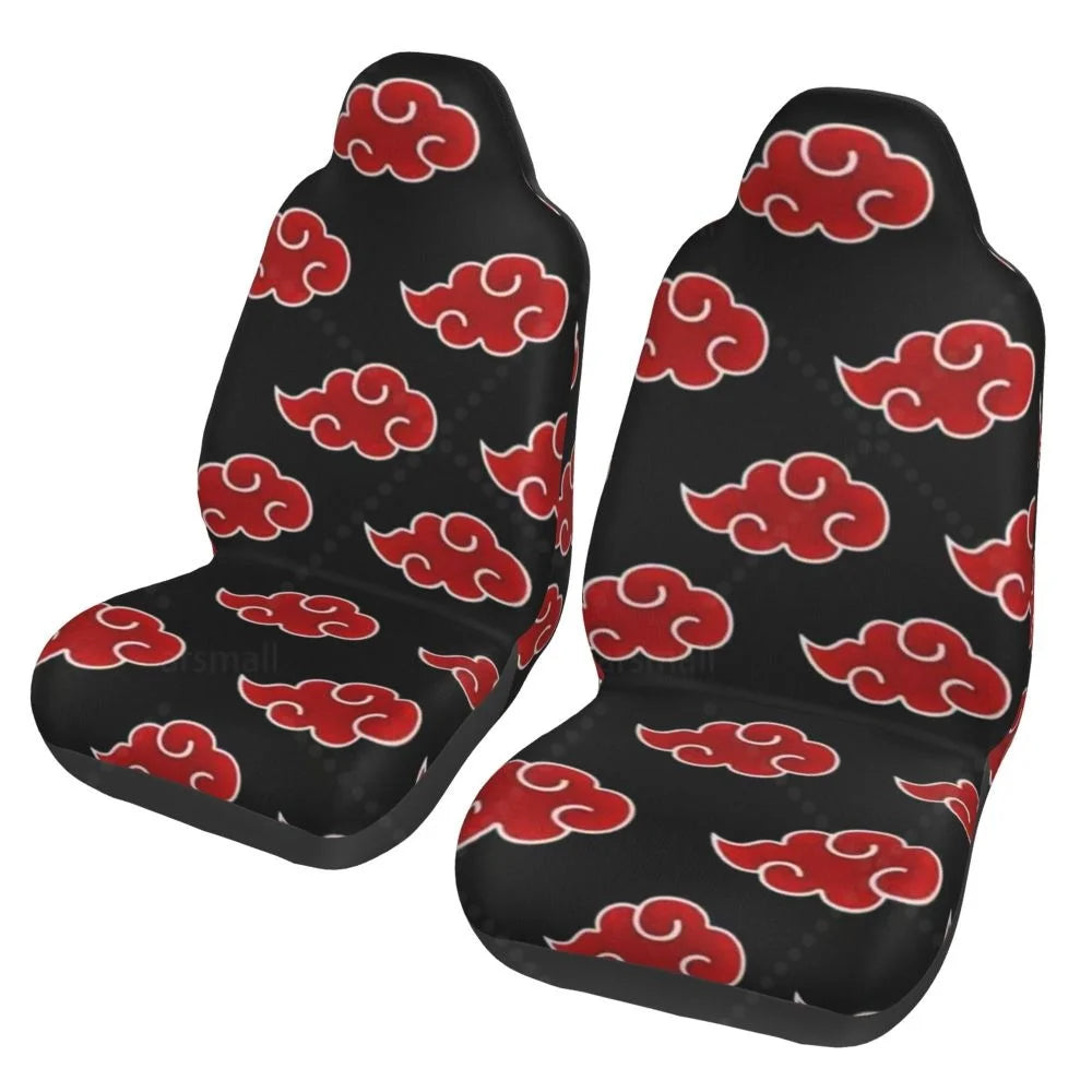 Akatsuki Universal Japan Anime 2PCS Car Seat Cover Seat Cover Anti Fouling and Convenient Protective Cover Unique Style