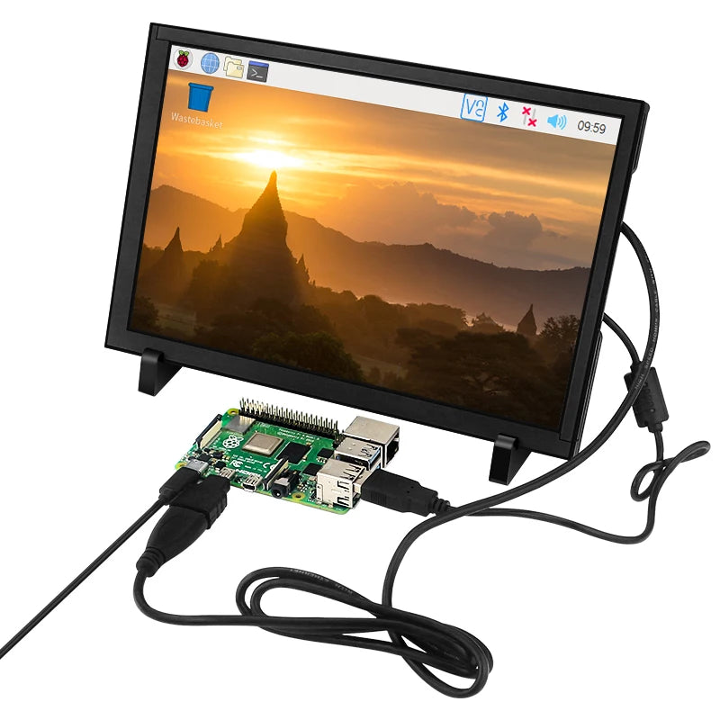10.1 Inch 1280x800 Touch Screen  IPS LCD  for Computer Monitor for Switch Xbox 360 HDMI-compatible Display for Raspberry Pi