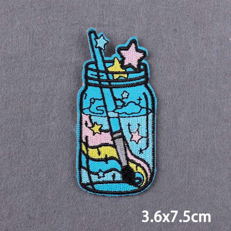 Mandala Iron On Patches For Clothes DIY Embroidery Applique Fusible Patch Ironing Stickers Letters Patch For Jacket Badge