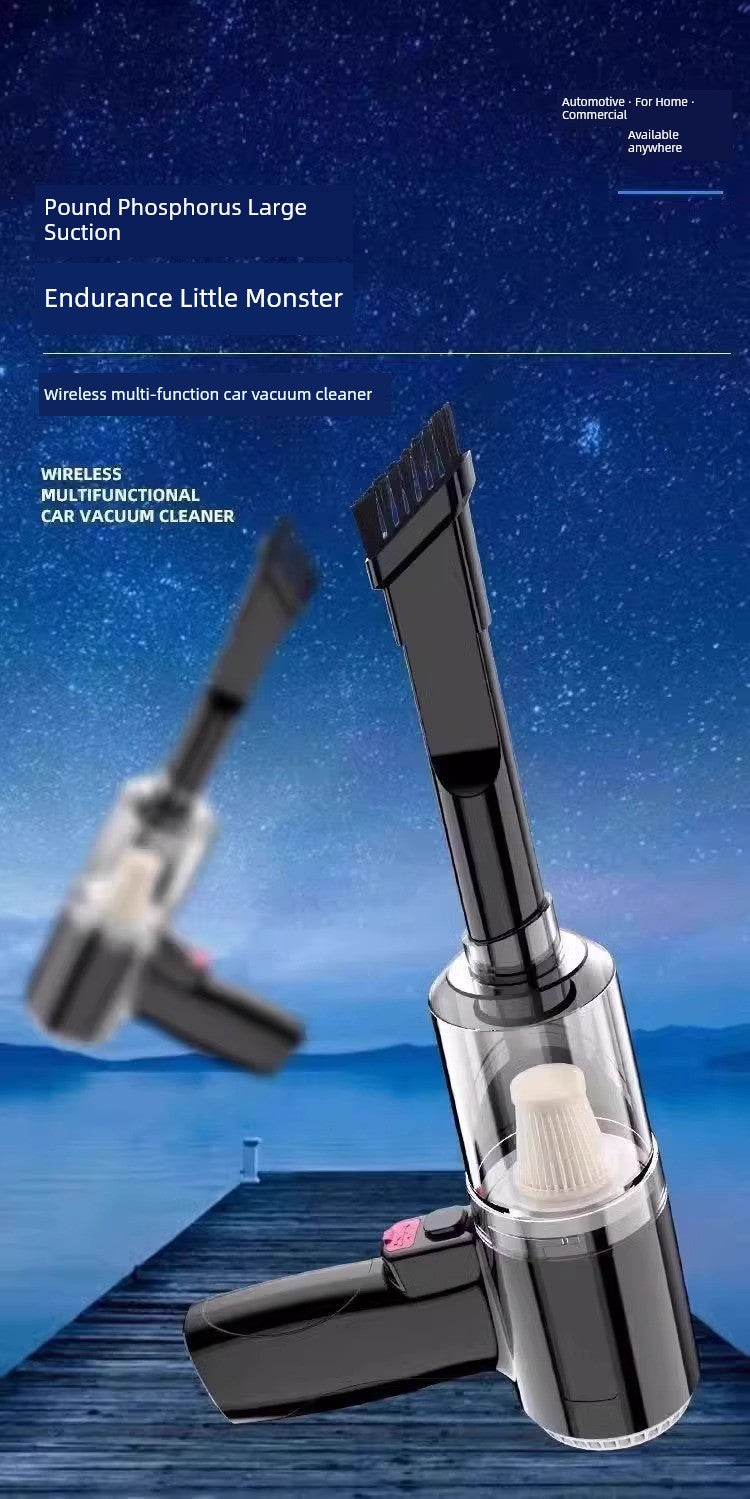 Mini Car Wireless Charging Automobile Vacuum Cleaner For Home Powerful Large Suction High Power Small Handheld Vacuum Cleaner