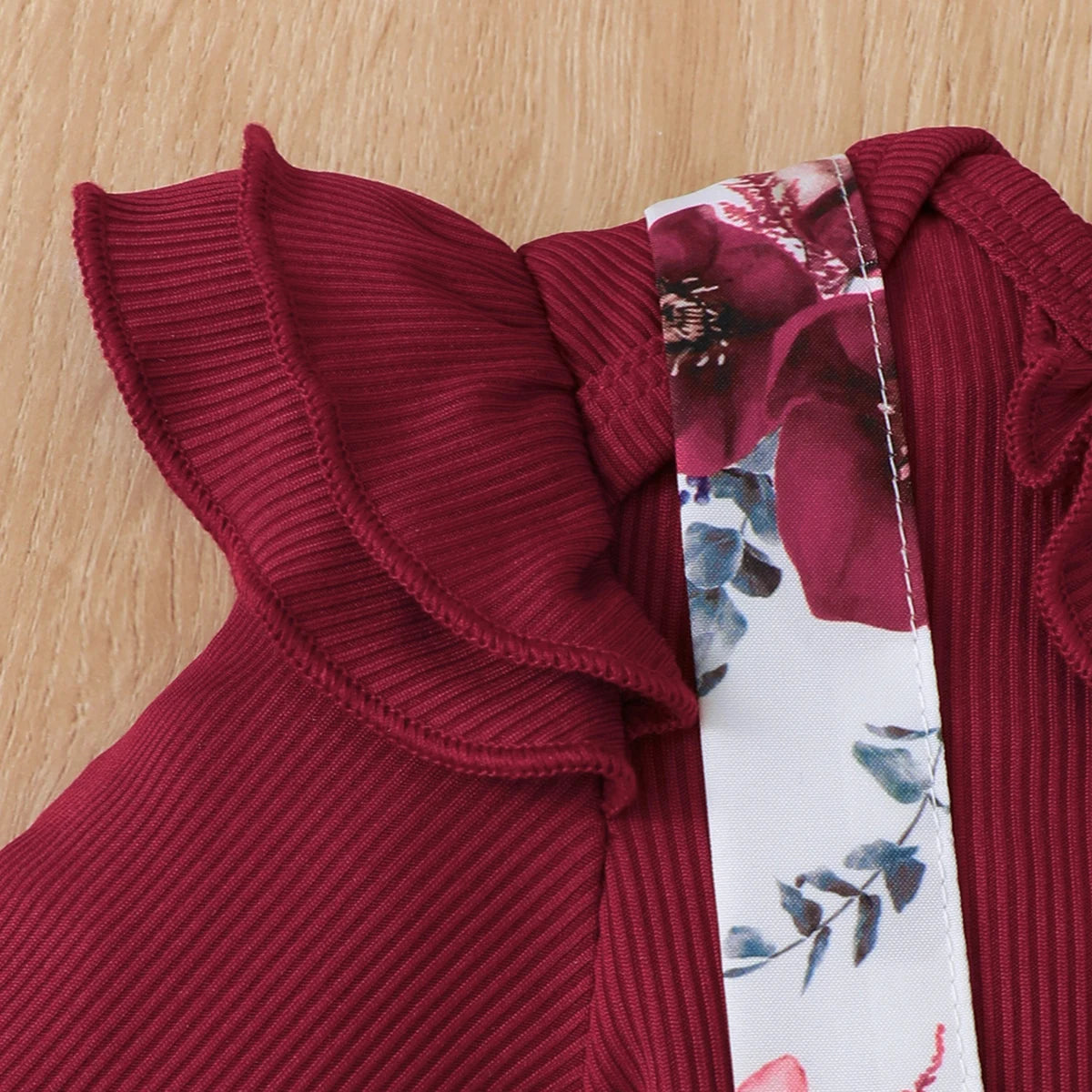 3PCS Clothes Outfits for 1-24Months Newborn&Toddler Baby Girl Long Sleeves Romper+Flower Strap Pants Cute Christmas Costume