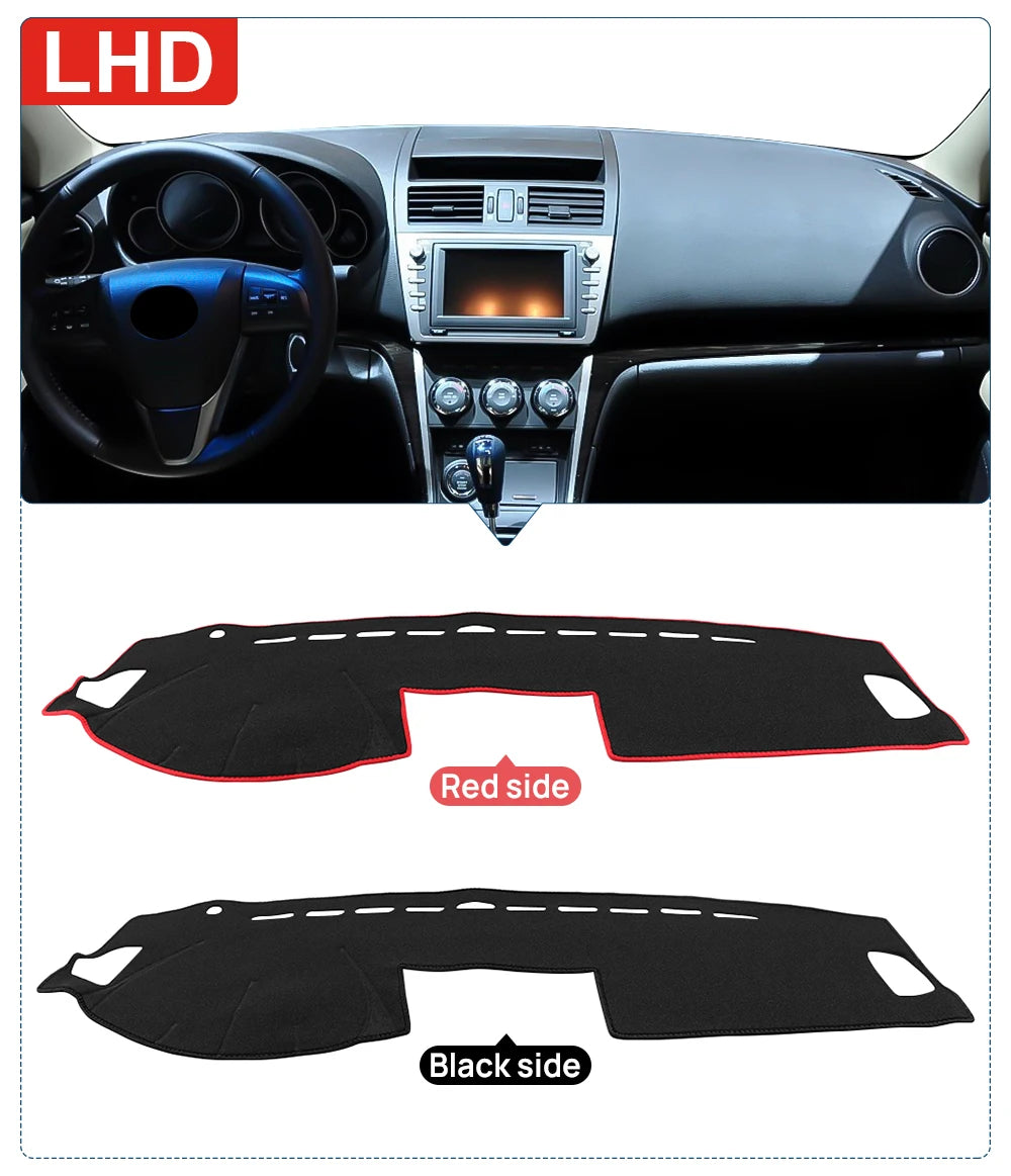Car Accessories For Mazda 6 GH 2008 2009 2010 2011 2012 Dashboard Cover Sun Shade Mats Avoid Light Pads Instrument Panel Carpets