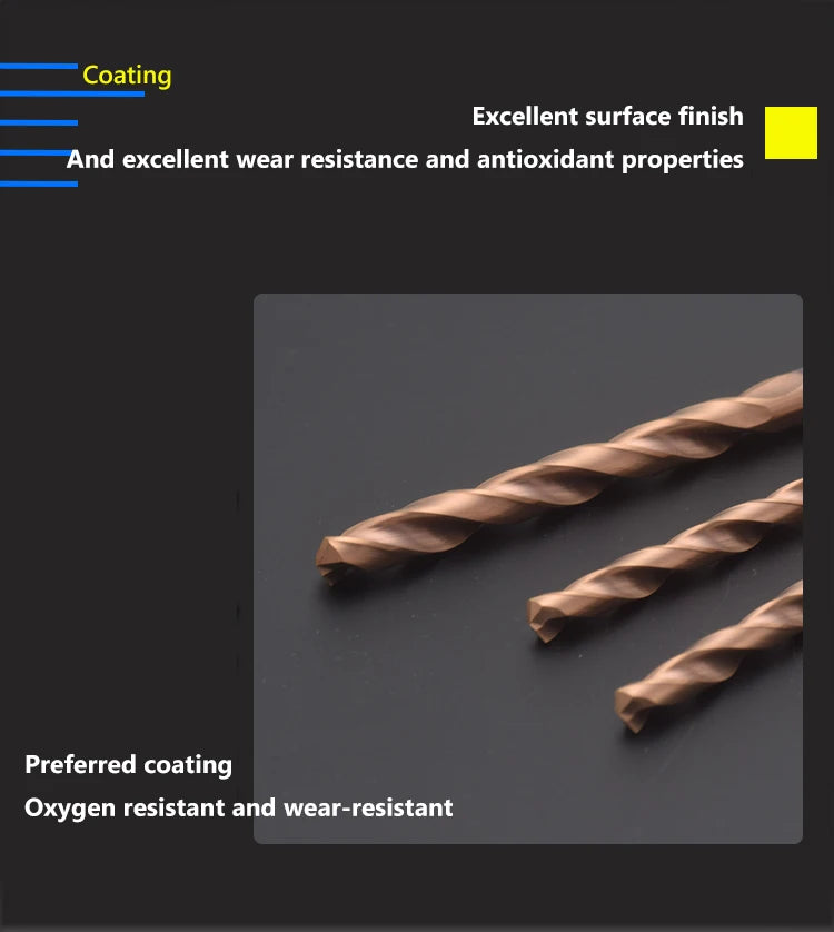 CNC Carbide Drill 60 80 100mm Long Length Steel For Stainless Steel Metal 123456789-15mm Wood Drill Solid Tungsten Carbide Bits
