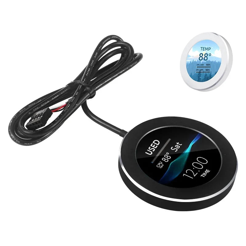 2.1 2.8 Inch IPS Secondary Screen 480x480 USB Water-Cooled Round LCD CPU GPU RAM HDD Monitoring NO AIDA64 MINI PC Gamer Display