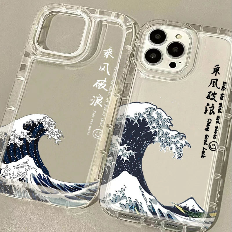 Fashion Great Blue Wave Phone Case For Xiaomi POCO X6 Pro 12T 13T 14 13 12 Pro 10 11 Lite 5G NE  X5 X4 GT X3 NFC F3 F4 F5 F6 M5S
