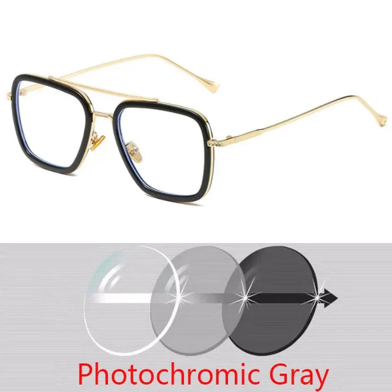 SPH -0.5 -0.75 -1.0 to -6 Fashion Metal Style For Women Sunglasses Men Square Brand Design Sun Glasses