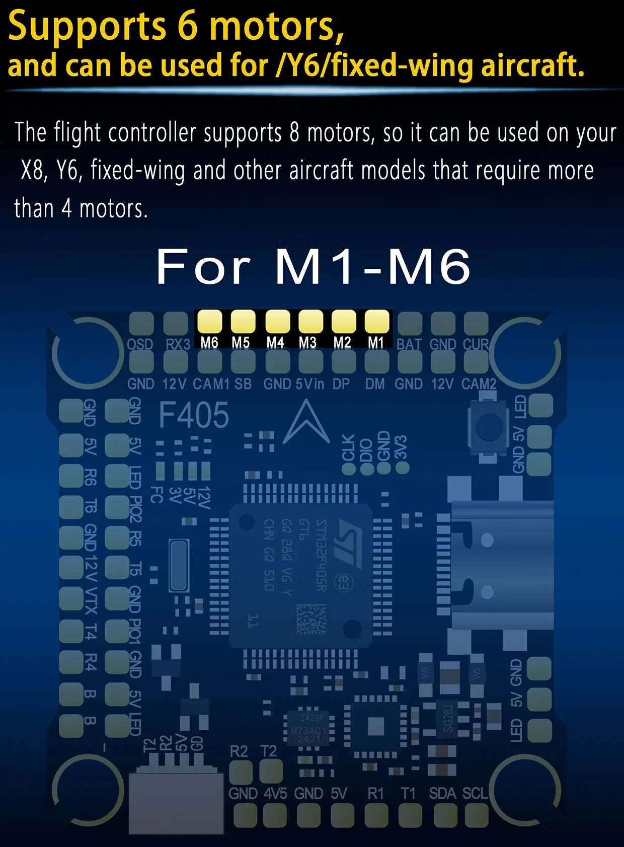 DAKEFPV F405 V3 FC 12S 100A / 120A Stack Betaflight Ardupilot INAV F4 Flight controller for FPV Freestyle Drone Model