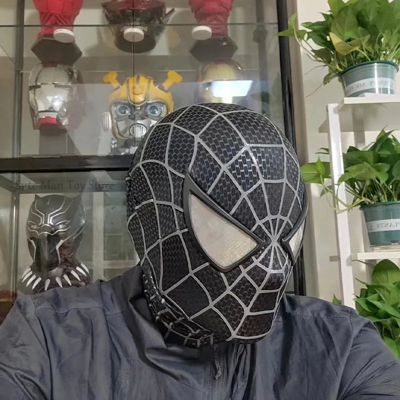 1:1 Marvel Spider-Man Tobey Mask Spiderman Faceshell Detachable Lenses Mascara 3d Cosplay Costume Superhero Xmas Gifts Model