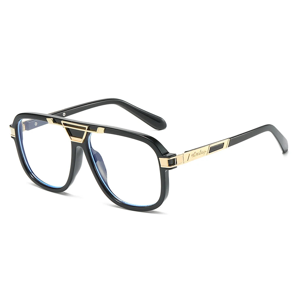New fashion retro large-framed glasses,  end personalized fashion fashionable casual glasses, suitable for daily wear of party
