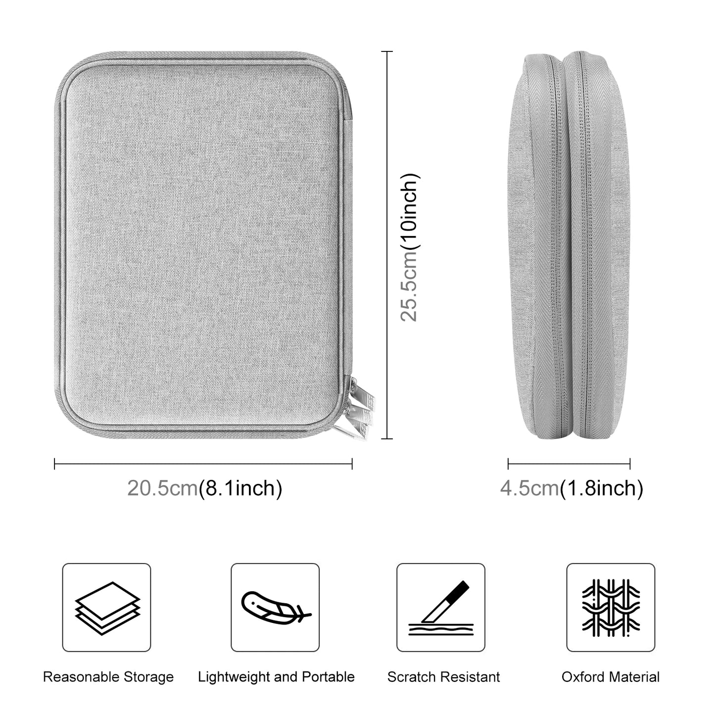 HAWEEL Watch Band Organizer Bag Box Earphones / U Disk / Digital Cable SD Card Phone Adatper Storage Case  25.5 x 20.5 x 4.5cm