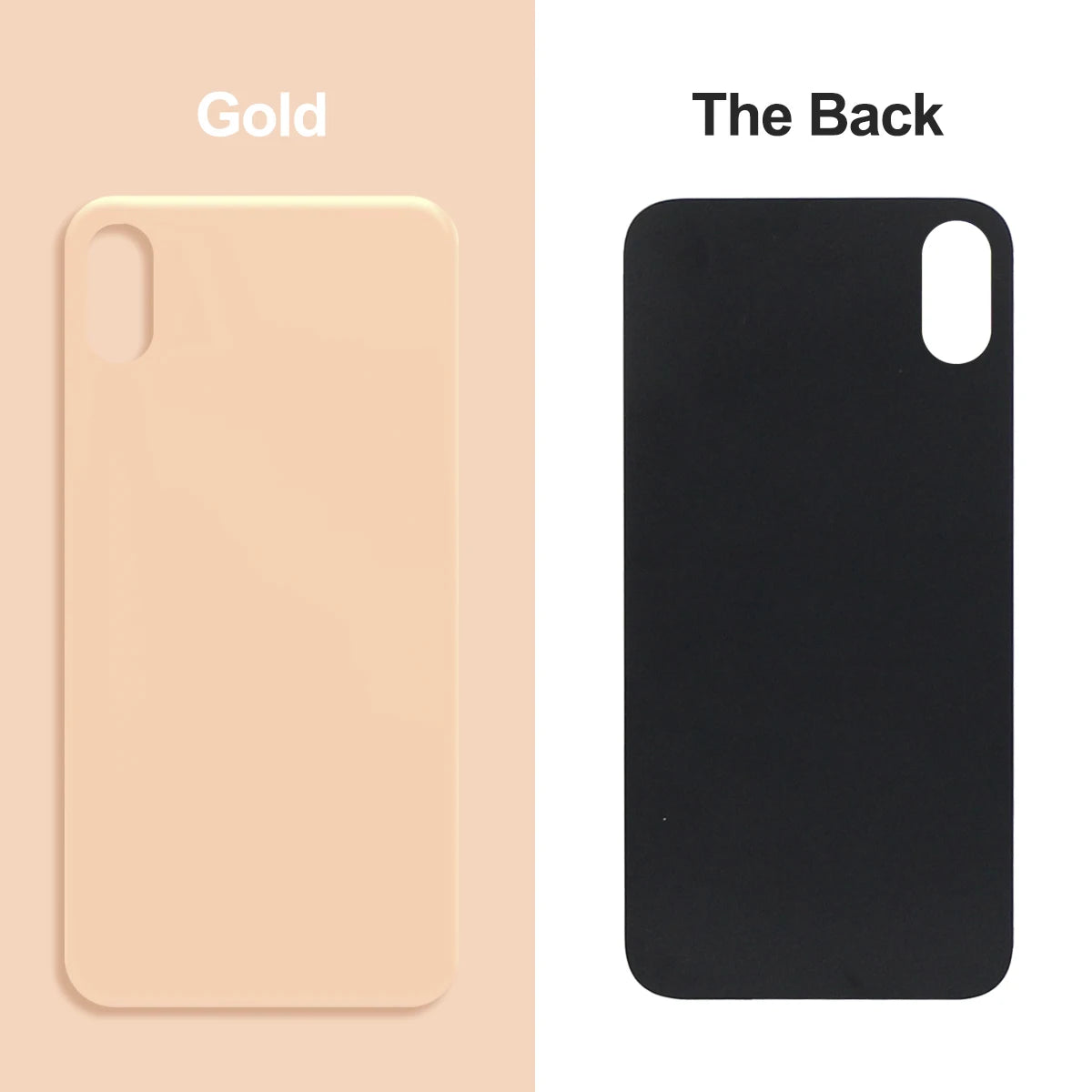 For iPhone X / XS / Max Battery Back Cover Glass Panel Rear Door Housing Case Replacement Part