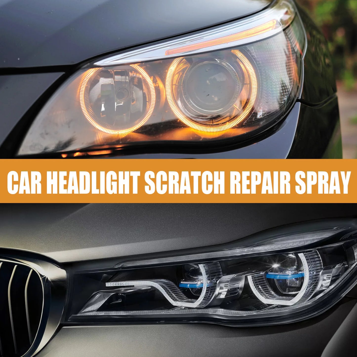 Car Headlight Polishing Agent Scratch Remover Repair Fluid Headlight Restoration And Renewal Polish Liquid Kit Auto Accessories
