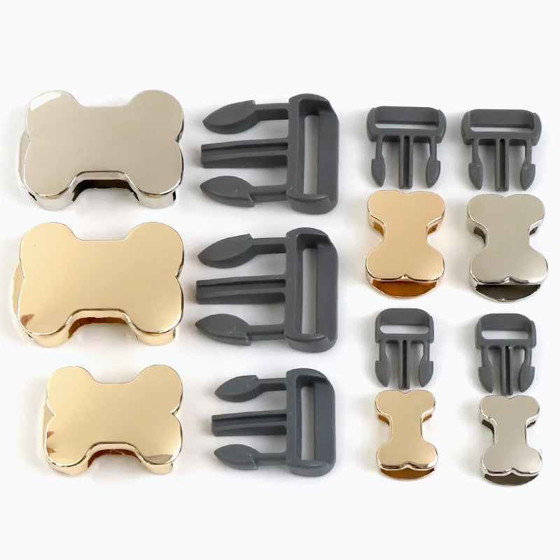 5/10Pcs 10-25mm Quick Side Release Buckle Metal Bag Belt Buckles Bone Shape Dog Collar Backpack Luggage DIY Garment Accessories