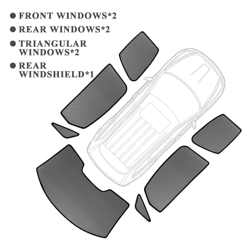 For Lexus GX 2024 2025 Land Cruiser Prado J250 LC250 Magnetic Car Sunshade Front Windshield Curtain Rear Side Window Sun Shade
