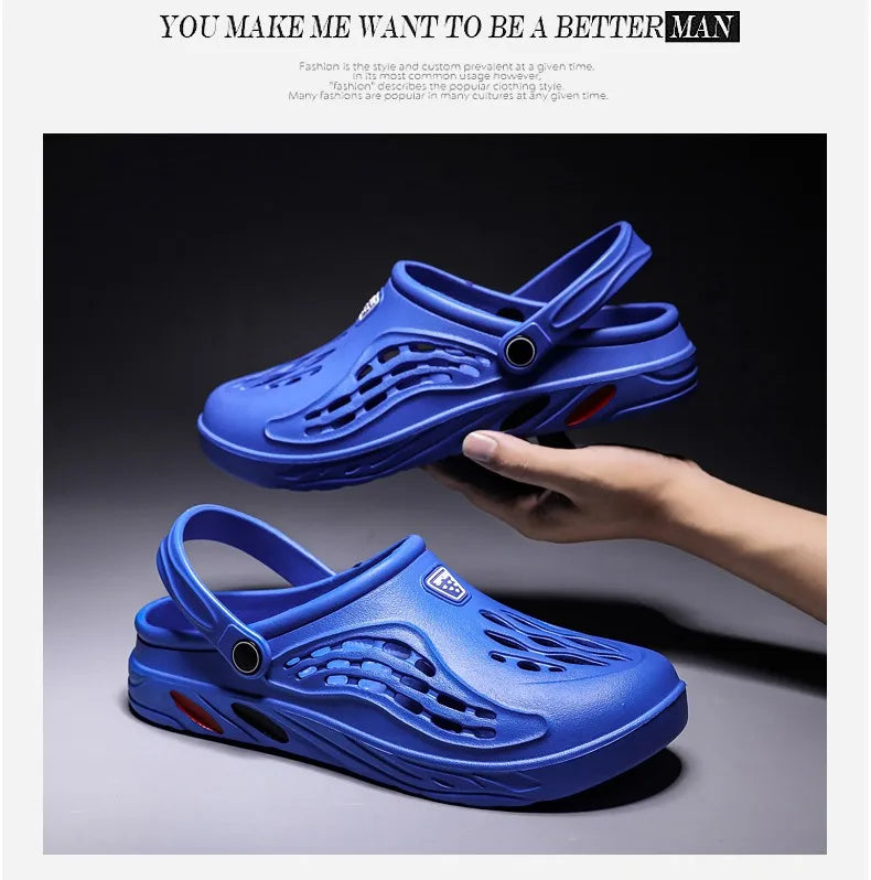 Large Size 36-49 Trend Summer Sandals For Men White Comfortable EVA Casual Clogs Man Lightweight Anti-slip Men's Beach Slippers