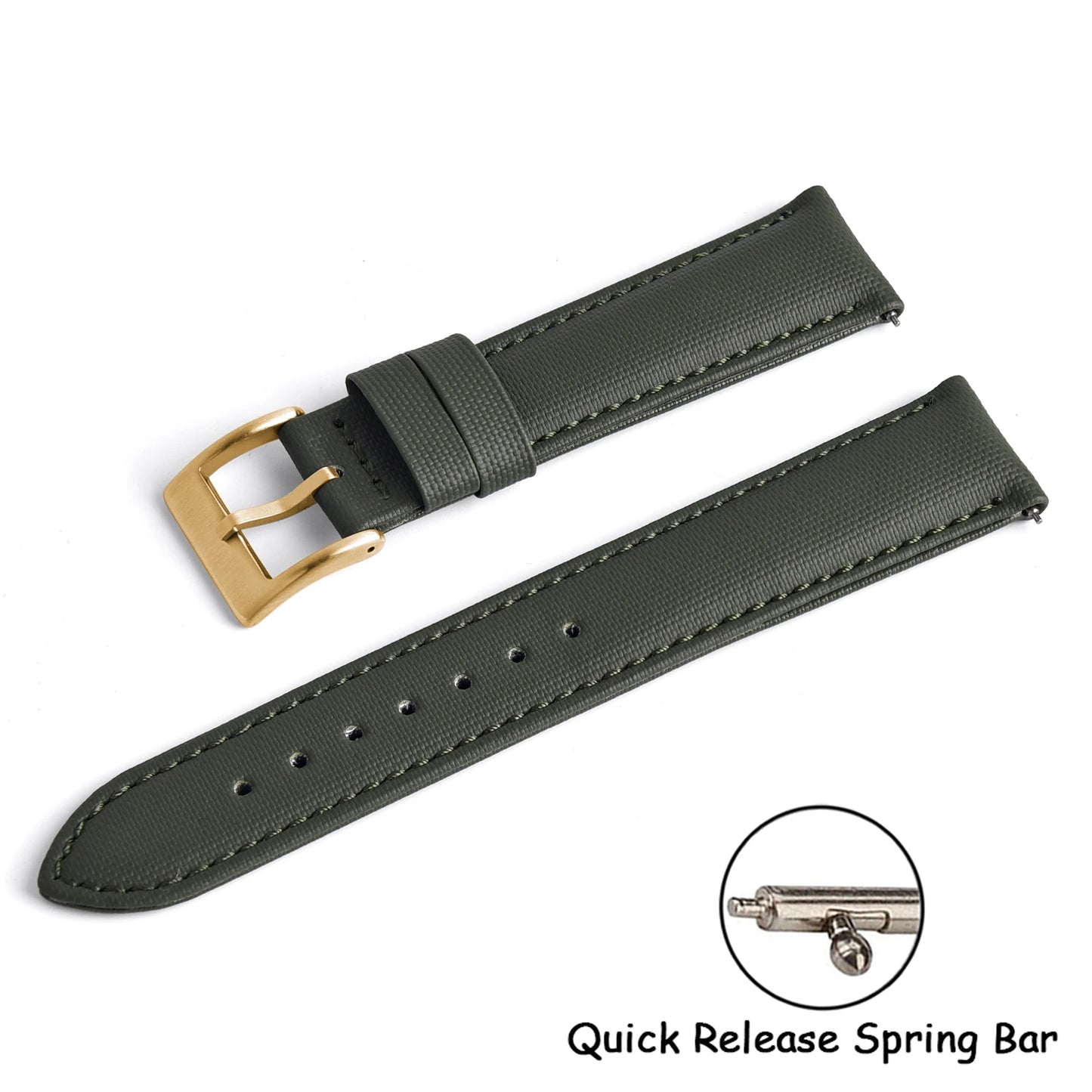 New D-elugs Waterproof Sailcloth Watch Strap 20mm 22mm Fabric Nylon Leather Watch Band For Omega/Seiko Belt Quick Release Strap