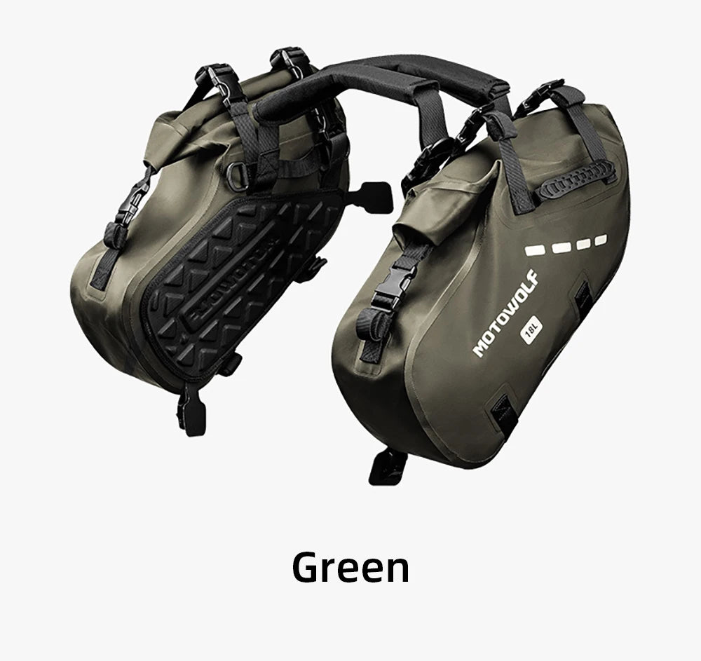 Waterproof Motorcycle Bag 18L 28L 48L Motorcycle Saddle Side Bag Large Capacity Universal Fit Motorcycle Pannier Bag