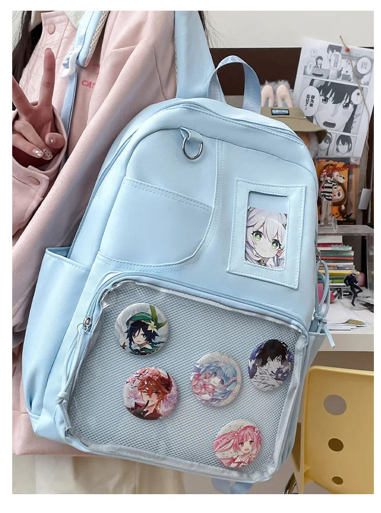Japanese College Style Fashionable Backpack for Students Large Capacity Backpack for Women Highvalue Outdoor Backpack