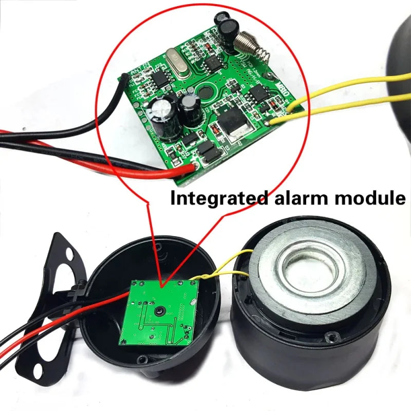 Portable Auto Car Alarm System Universal 12V One Way Vehicle Burglar Alarm Security Protection & 2 Remote Control Auto Burglar