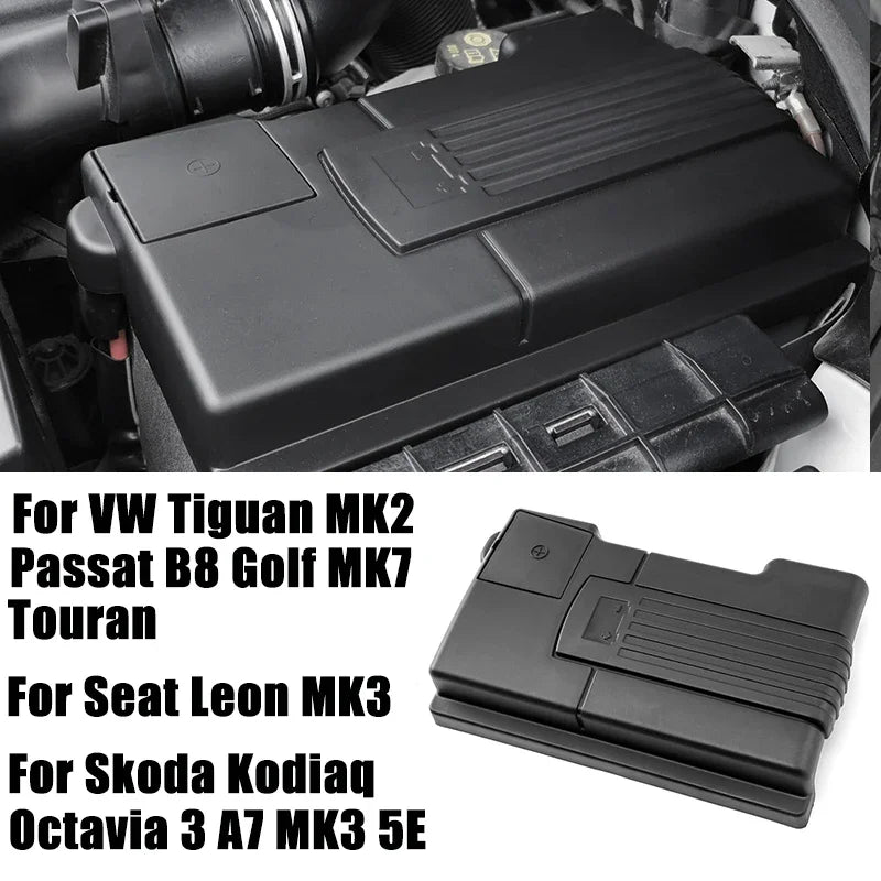 For Skoda Karoq Kodiaq Octavia 3 A7 MK3 5E For VW Tiguan MK2 2016-2022 Touran For Seat Leon MK3 Ateca Car Engine Battery Cover