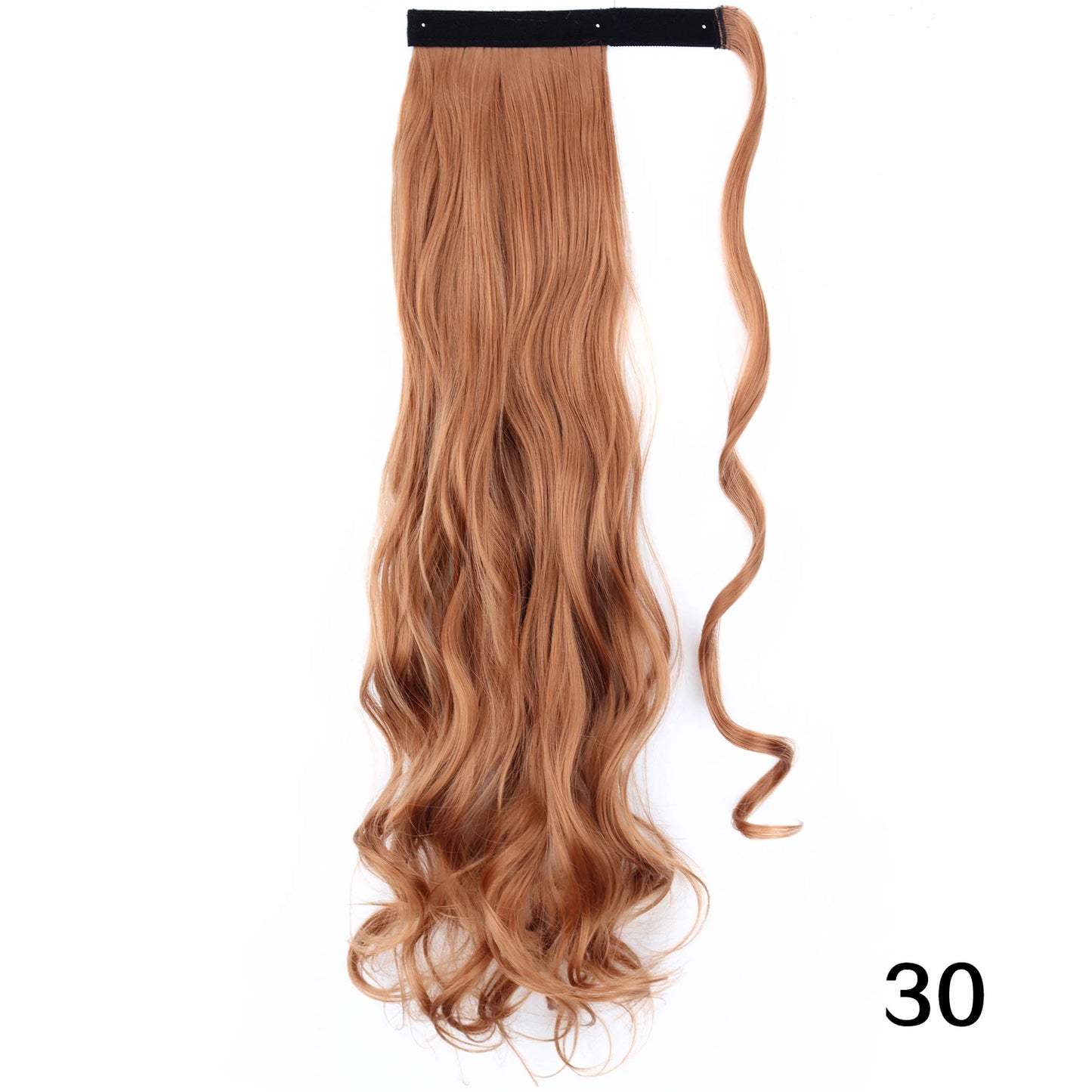 MERISIHAIR Synthetic 22 34 inches Long Straight Ponytail Extensions Heat Resisting Ponytail Brown Blonde Hair Women