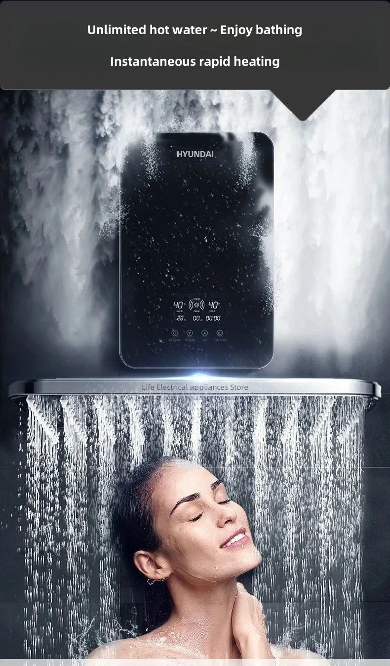 Intelligent Electric Water Heater Tankless Water Heater Household Fast Hot Bath Machine Apartment Hotel Bathroom Hot Shower