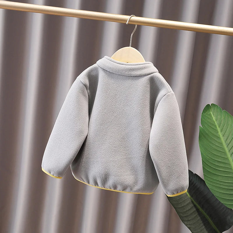 New Autumn Winter Baby Girls Clothes Boys Clothing Children Jacket Toddler Casual Thickened Costume Infant Coat Kids Sportswear