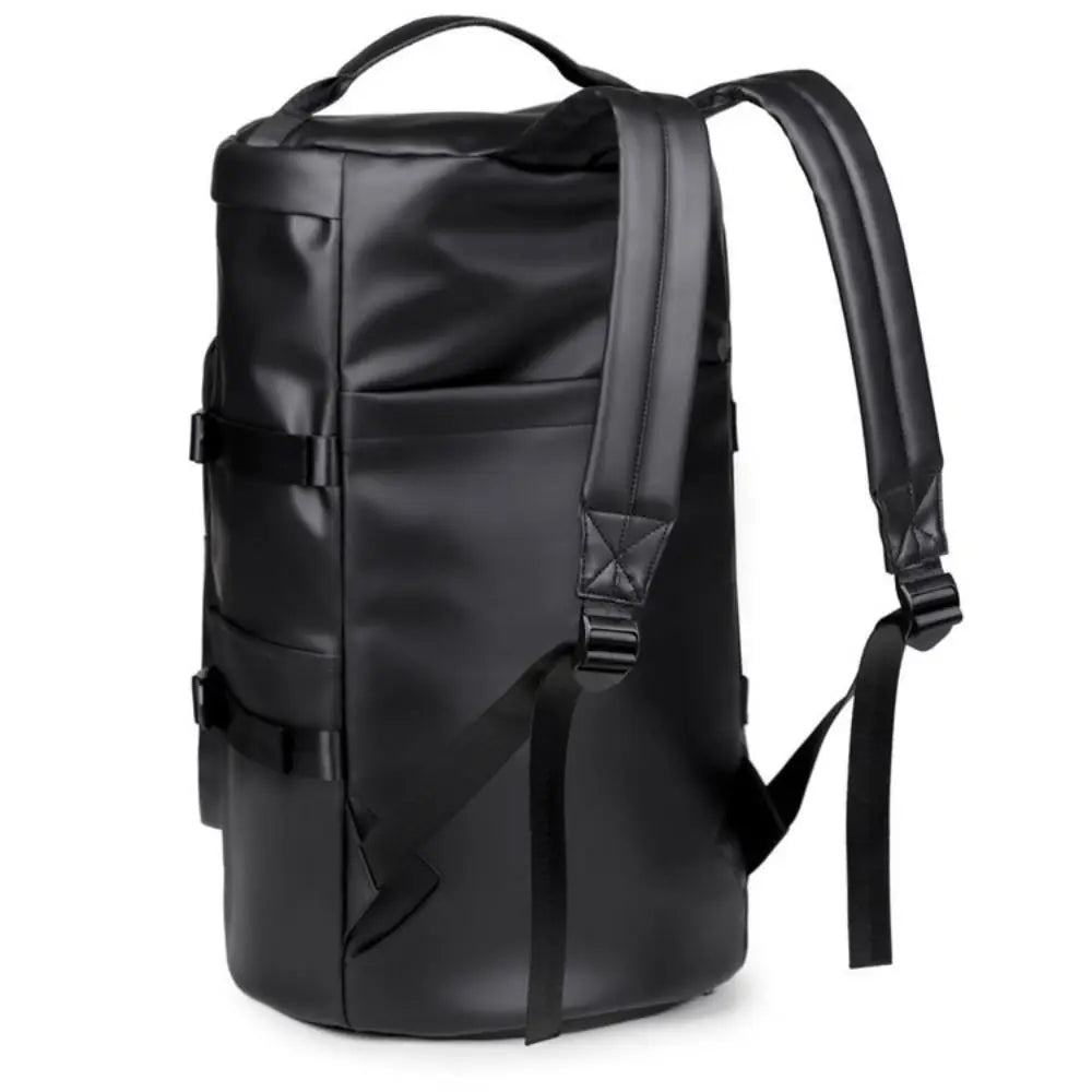 Large Capacity Sports Gym Bag Waterproof Multipurpose PU Leather Backpack Storage Pack Dry Wet Separation Travel Shoulder Bag