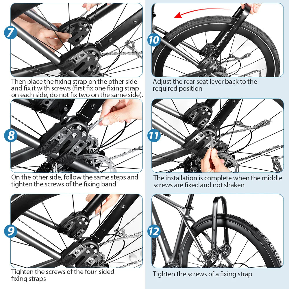 NEWBOLER Waterproof Bicycle Front Fork Bag Portable Bike Bag Bikepacking Luggage Bag Bicycle Rear Shelf Bicycle Luggage Carrier