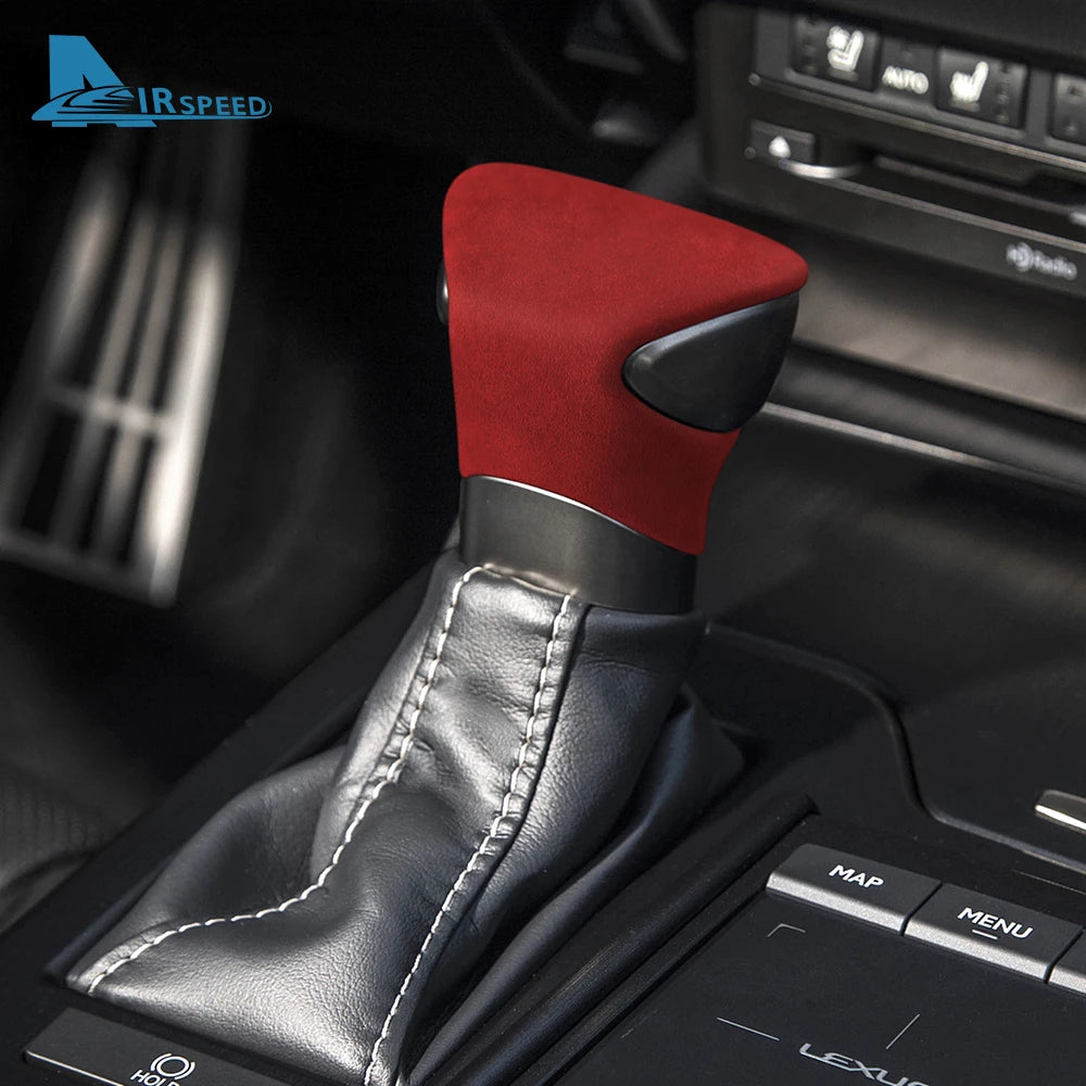 Top Suede Car Gear Knob Cover LHD RHD For Lexus ES ES200 ES250 ES300h ES350 2018-2023 2024 2025 for UX 2019-25 for LX 2022-25