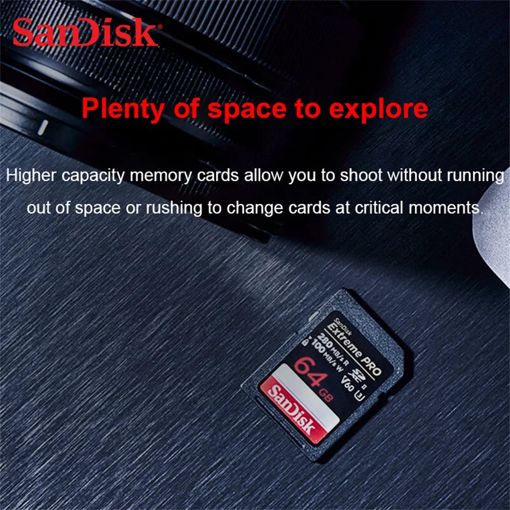 Original Extreme PRO U3 4K 6K 8K C10 V30 V60 V90 SDHC Memory Card SD UHD Video SDXC sd Card UHS-I UHS-II for SLR 3D Canon Camera