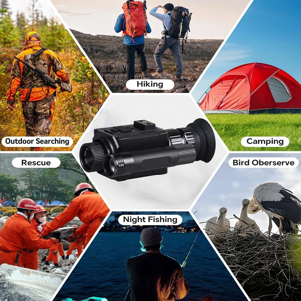NVG Night Vision Goggle Multi-purpose IR Device for Outdoor Hiking Hunting Fishing Rescue Photo Video Camera With Helmet Adapter