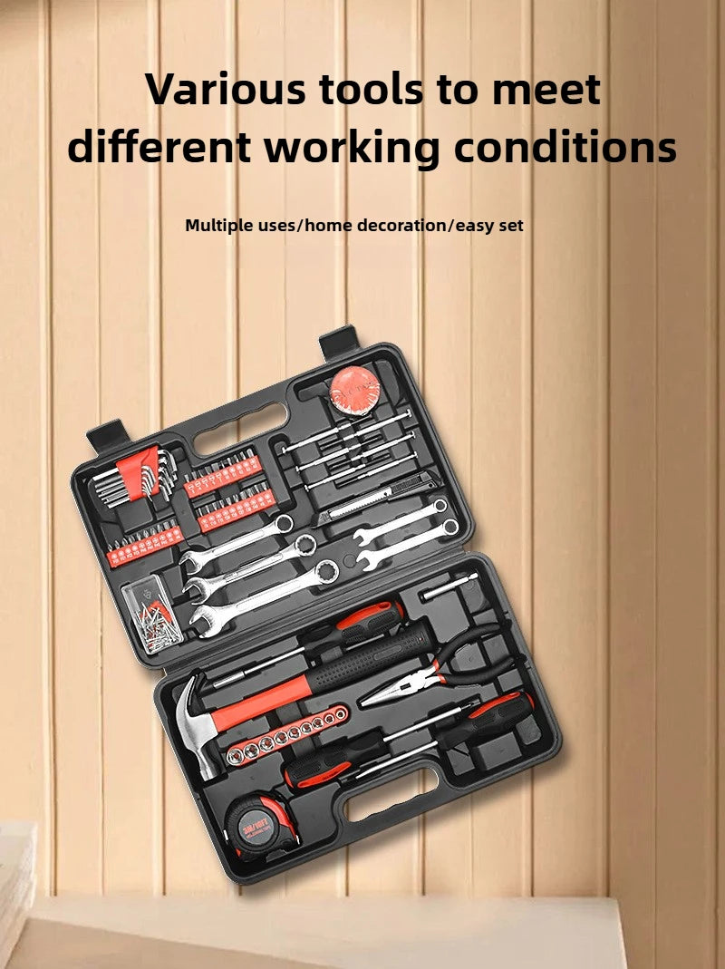 Multifunctional Tools Set Household Maintenance Portable Vehicle Tool Sets Professional Hammer Pliers Wrench Hand Tool