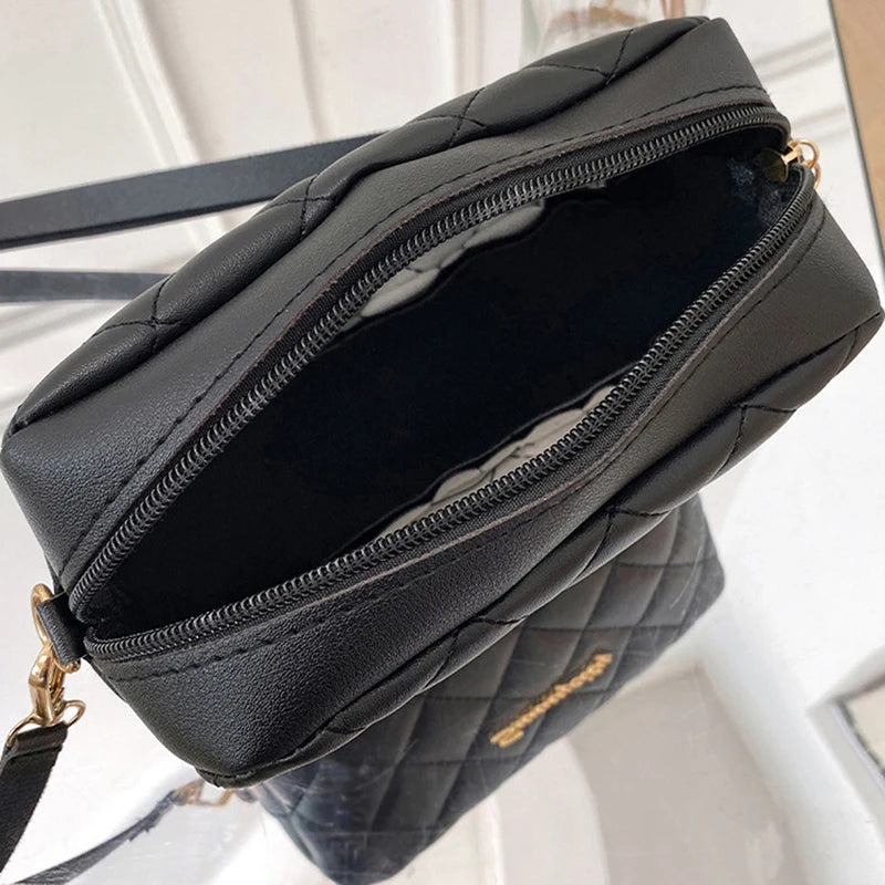 Fashion Ladies Crossbody Bags Luxury Tassel Small Messenger Bag For Women Lingge Embroidery Casual Female Shoulder Bag