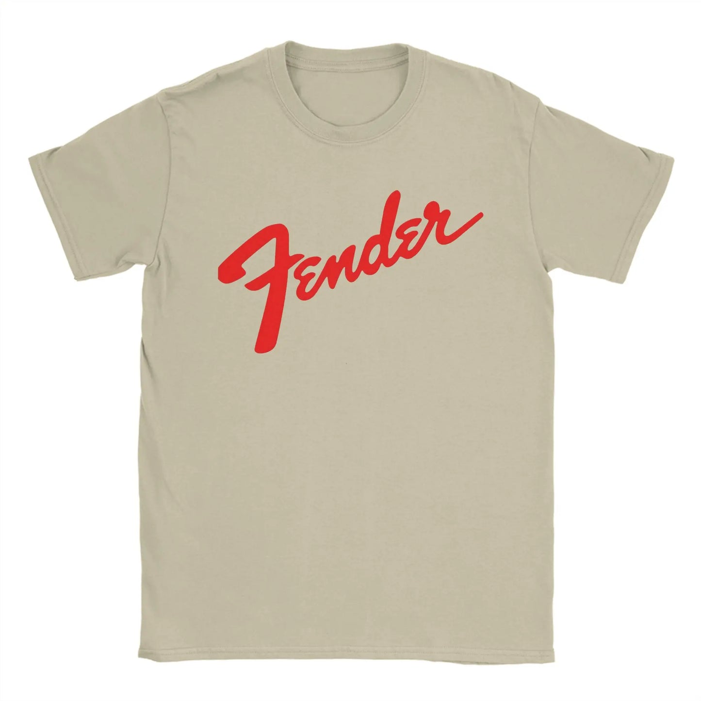 Fender Jimi Hendrix Electric Guitar T-Shirt Beach 100% Cotton T-Shirts For Adult Casual Tee Shirt Short Sleeve Y2K Funny Clothes