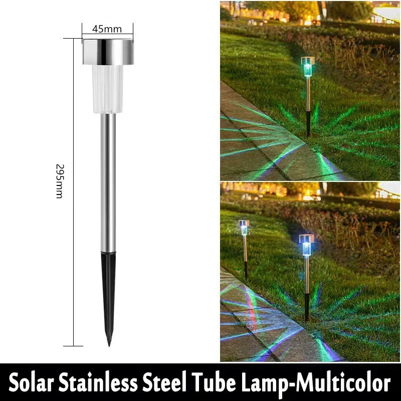 10Pack Solar Outdoor Lights Garden Lantern Solar Powered Lamp Waterproof Landscape Lighting Pathway Yard Lawn Garden Decoration