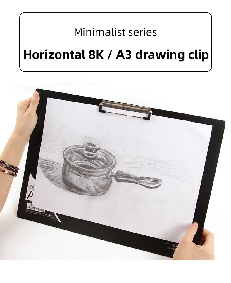 A3 Clipboard - Outdoor Sketching Clipboard, 8K Drawing Board Clip, Student Writing Pad, Office Document Holder