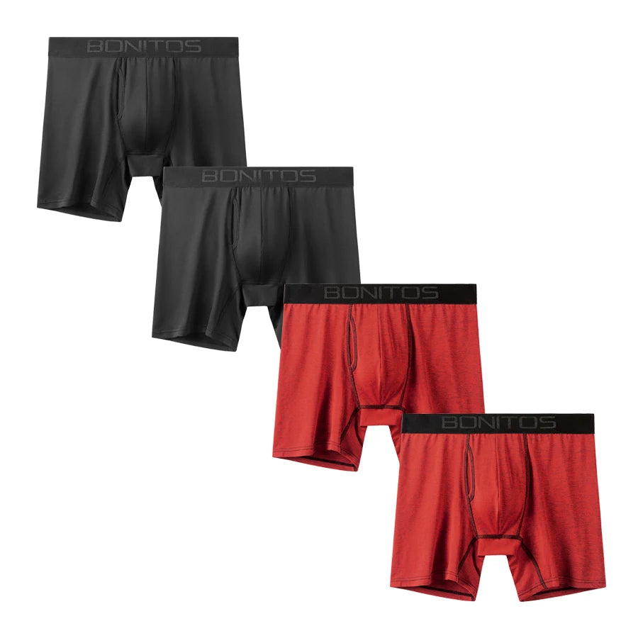 4pcs Front opening underpants men brand Boxers man sexy boxer shorts Men's panties gift underwear for mens calecon