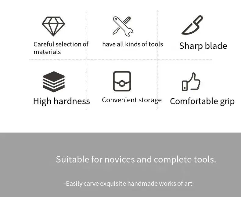 1 Set Wood Carving Tools Chisel Woodworking Cutter Hand Tool Set Wood Carving Knife DIY Peeling Woodcarving Gloves